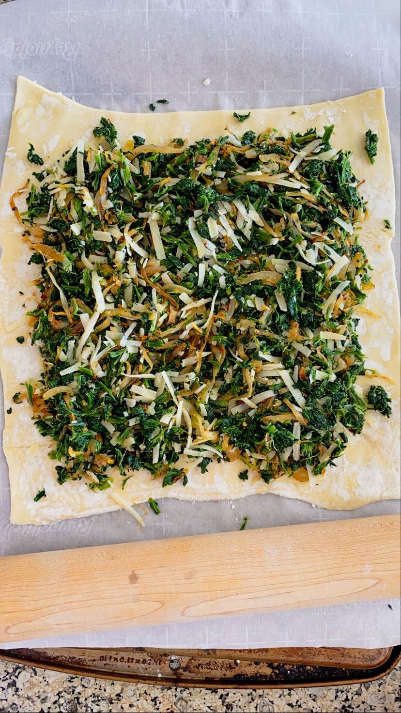 Spinach Gruyere Galette – Sunday Kitchen Table